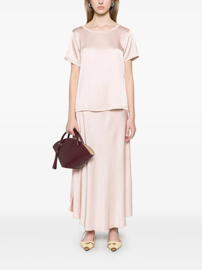 Satined Midi Skirt