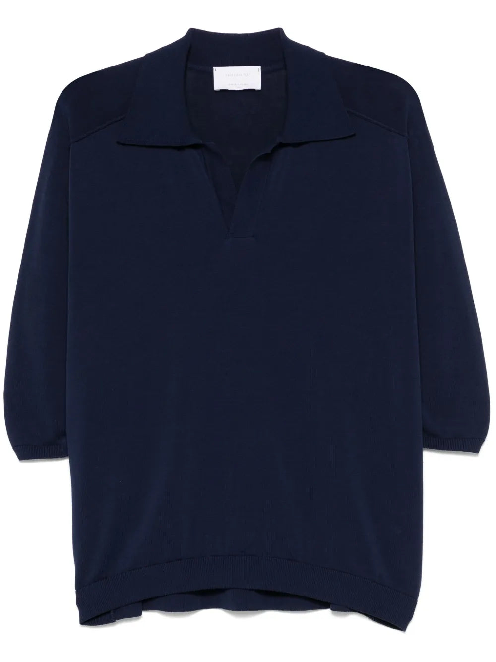 Fine-Knit Polo Shirt