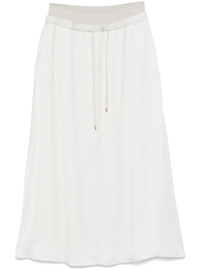 Drawstring Midi Skirt