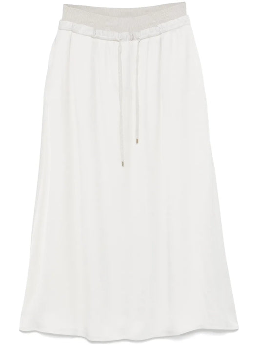 Drawstring Midi Skirt