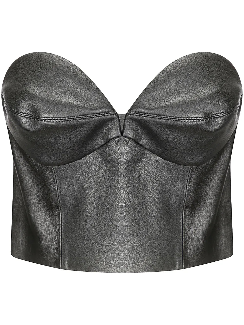 Leather Bustier Top