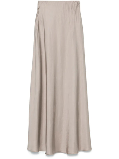 Satined Midi Skirt