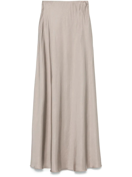 Satined Midi Skirt