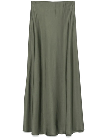 Satined Midi Skirt