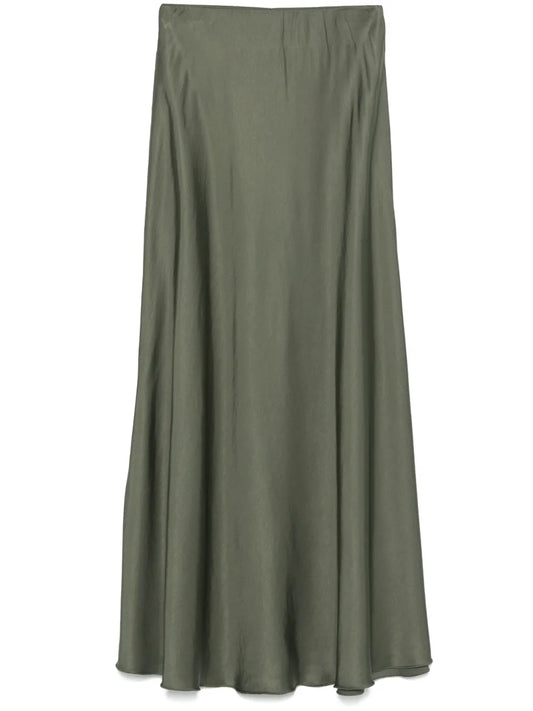 Satined Midi Skirt