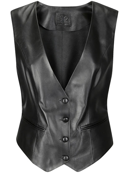 Leather Mini Gilet