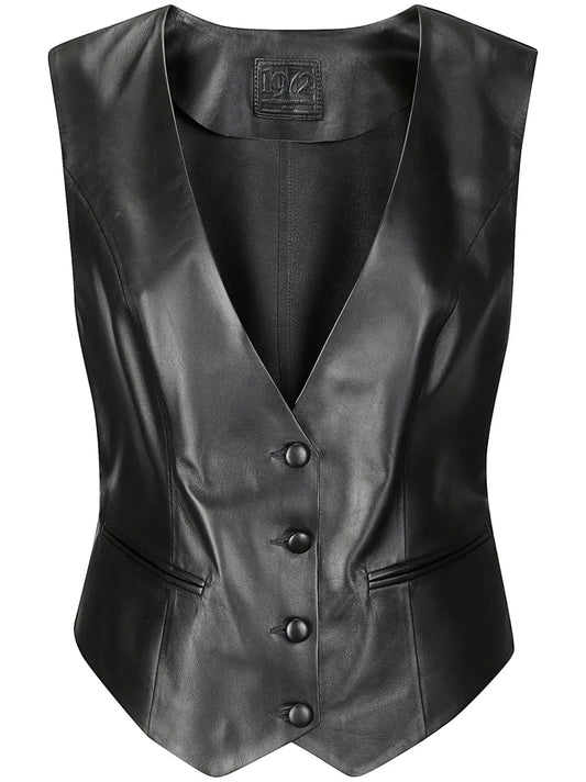 Leather Mini Gilet
