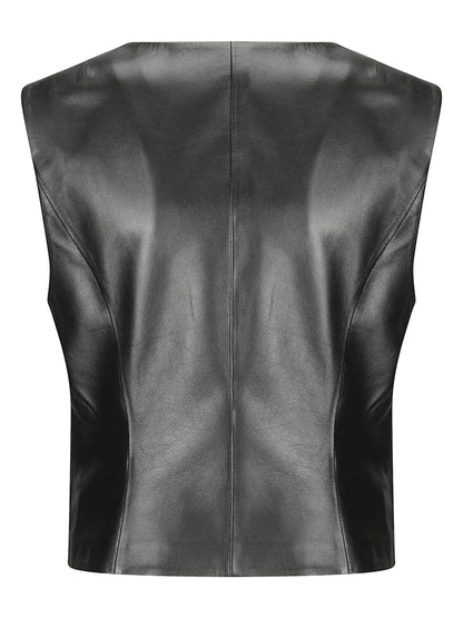 Leather Mini Gilet
