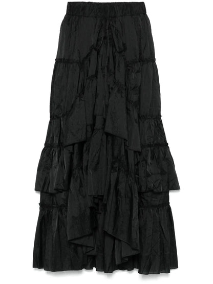 Tiered Midi Skirt