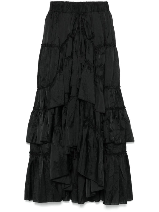 Tiered Midi Skirt