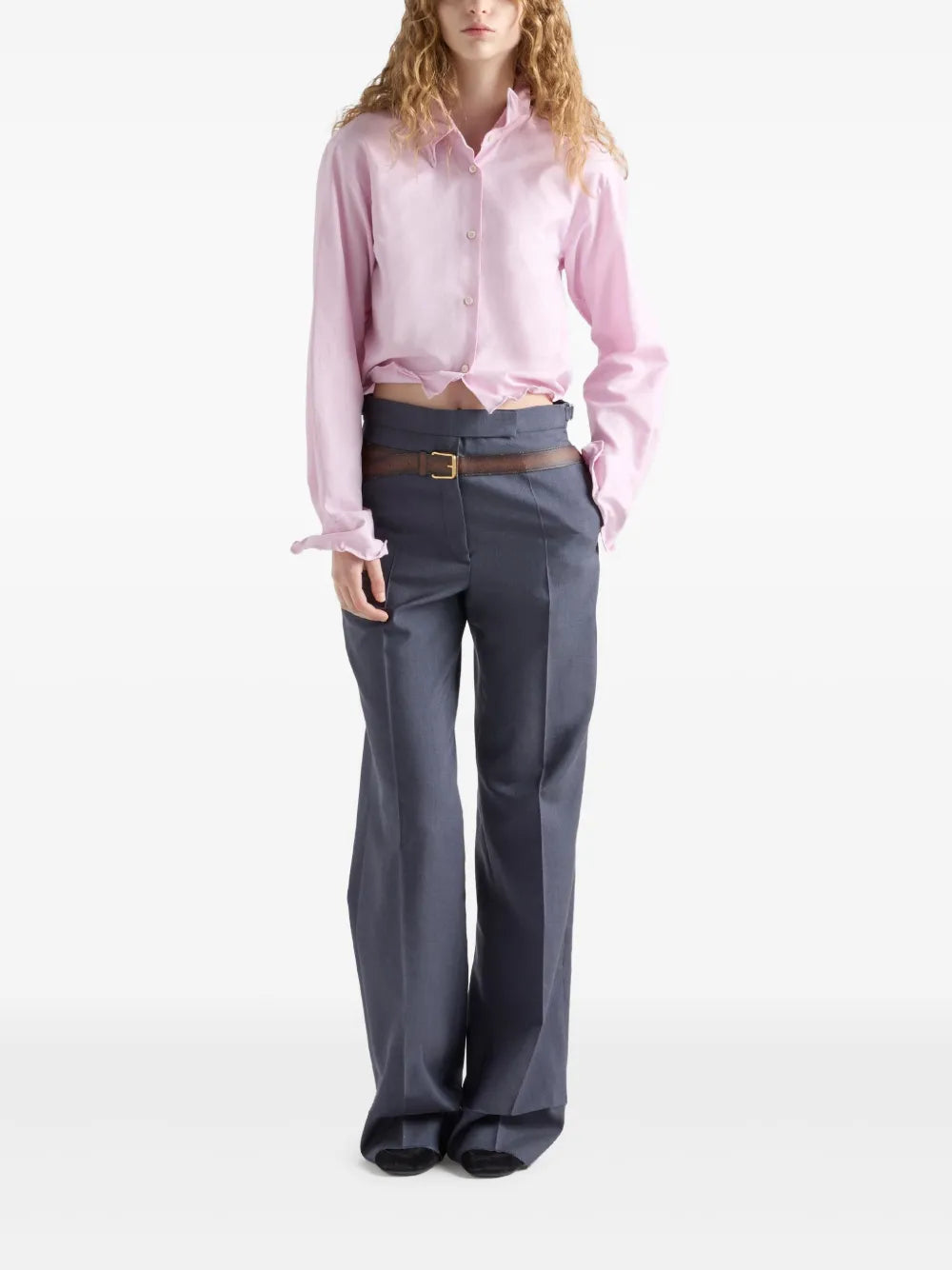 Silk-Blend Trousers