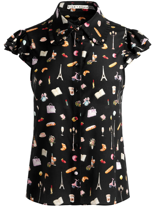 Martel Flutter Silk Blouse