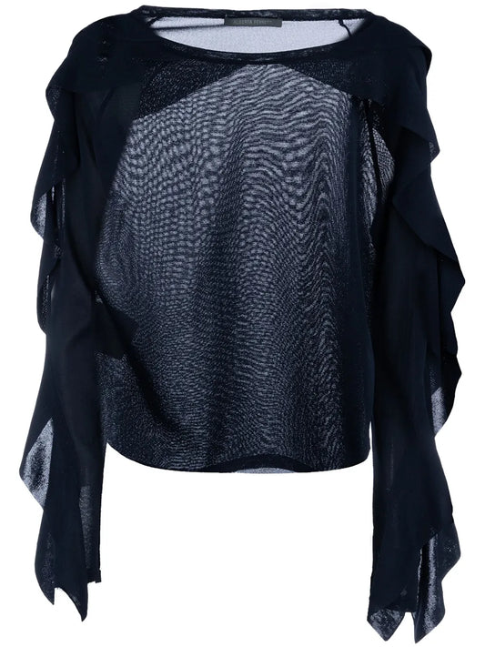 Ruffle-Detailing Jumper