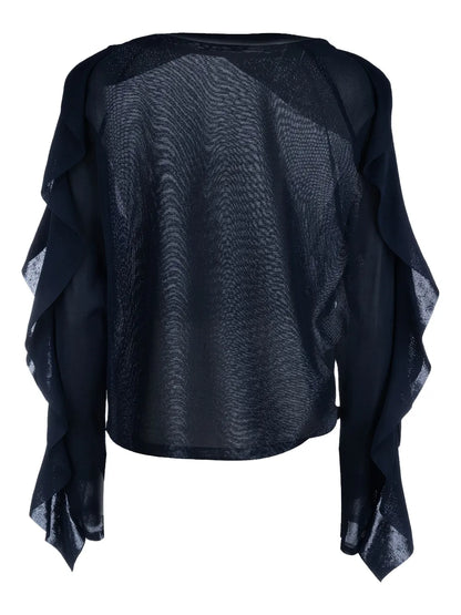 Ruffle-Detailing Jumper