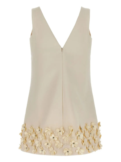 Sequin-Embellished Crepe Mini Dress