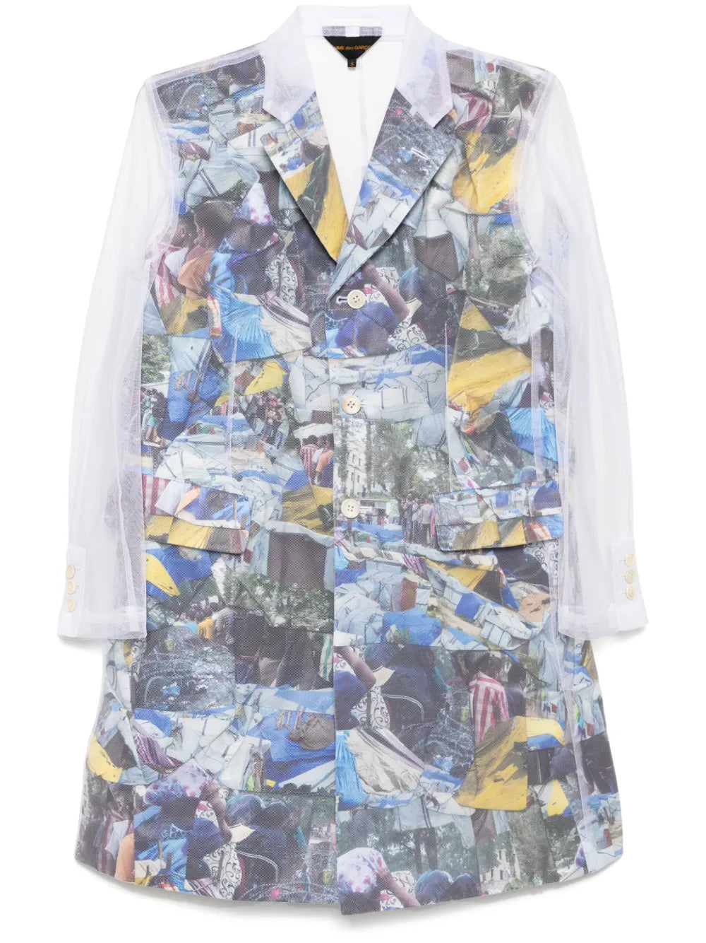 Graphic-Print Coat