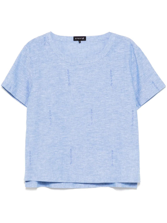 Logo Allover Print Top
