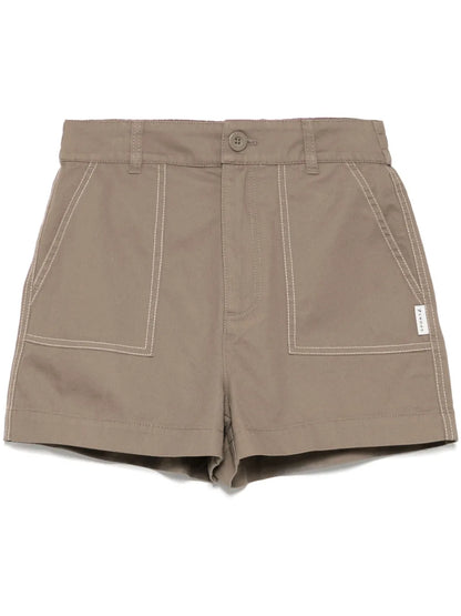 Dino-Embroidered Shorts