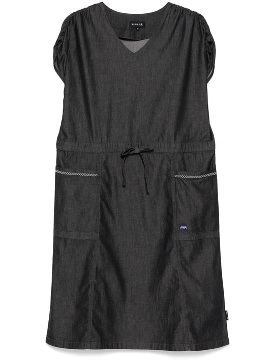V-Neck Denim Dress