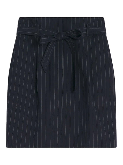 Paperbag Pleated Mini Skirt