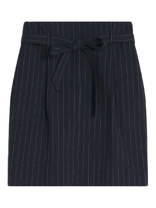 Paperbag Pleated Mini Skirt