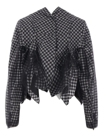 Ruffle-Detailing Jacket