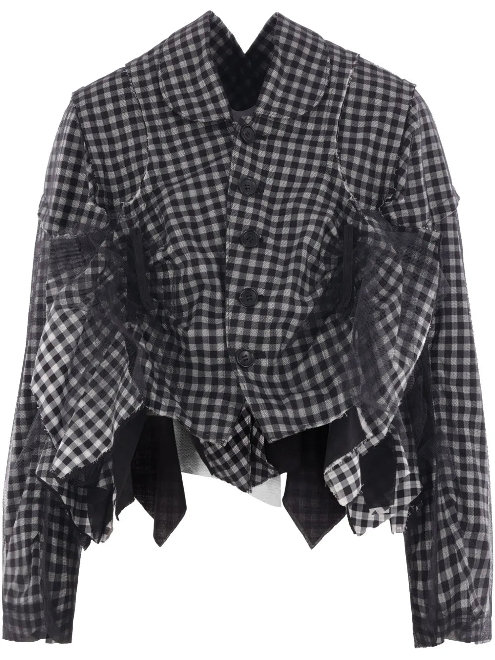 Ruffle-Detailing Jacket