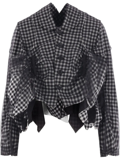 Ruffle-Detailing Jacket