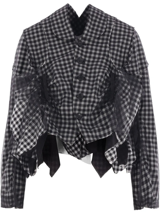 Ruffle-Detailing Jacket