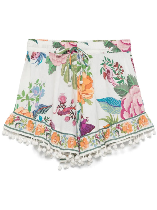 Floral-Print Shorts