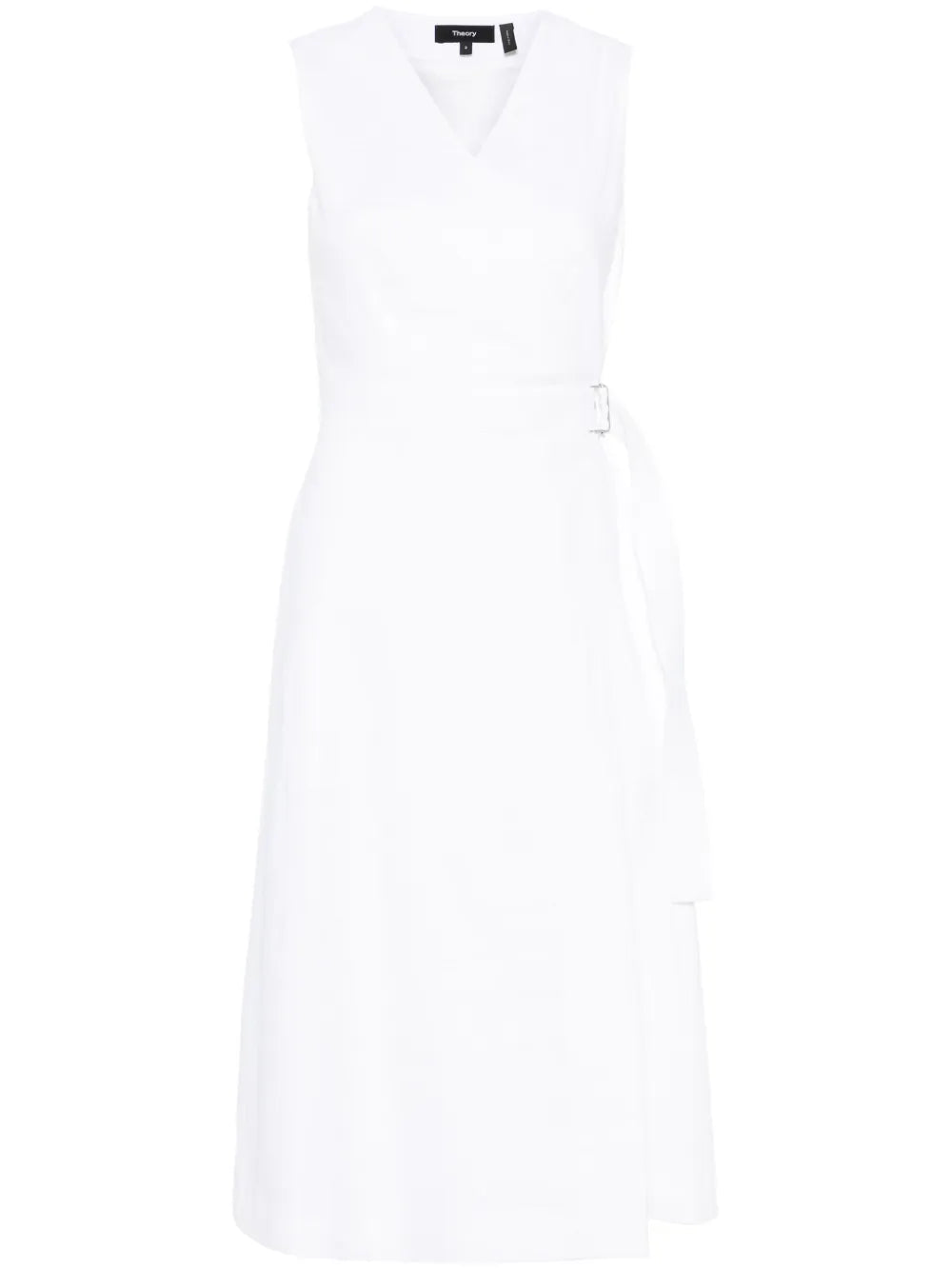 Sleeveless Wrap Midi Dress