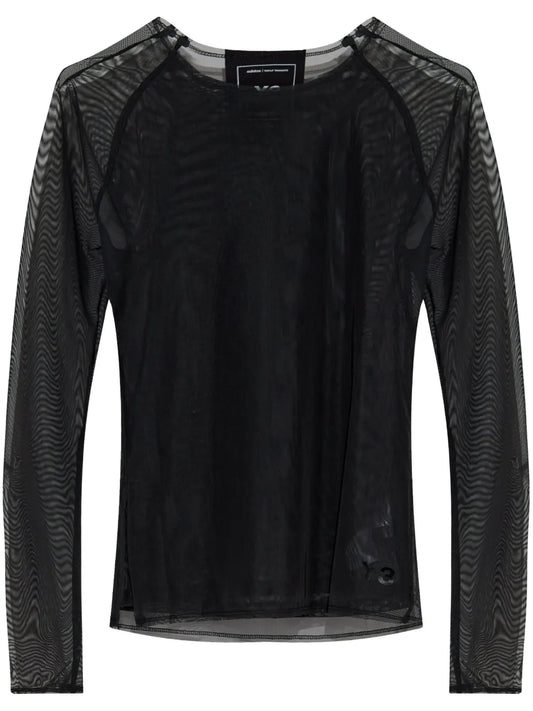 Mesh Long-Sleeve Top