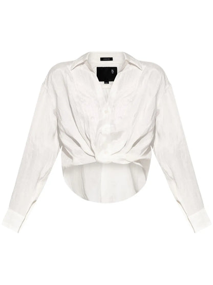 Gathered-Detail Shirt