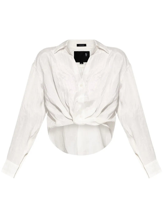 Gathered-Detail Shirt