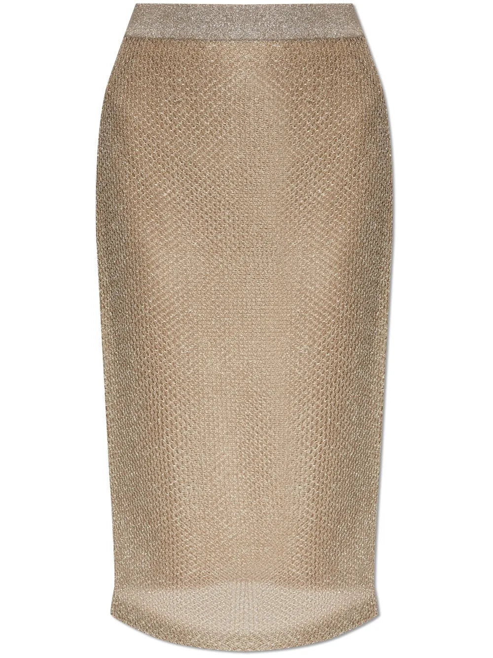 Metallic Midi Skirt