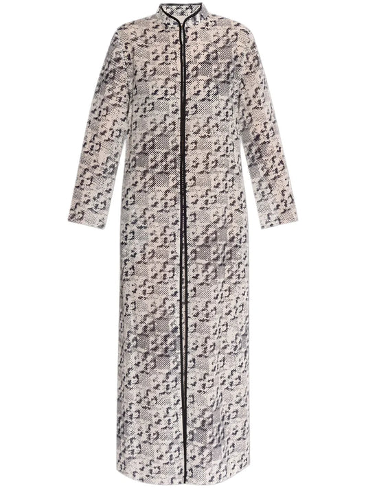 Patterned Midi Dress