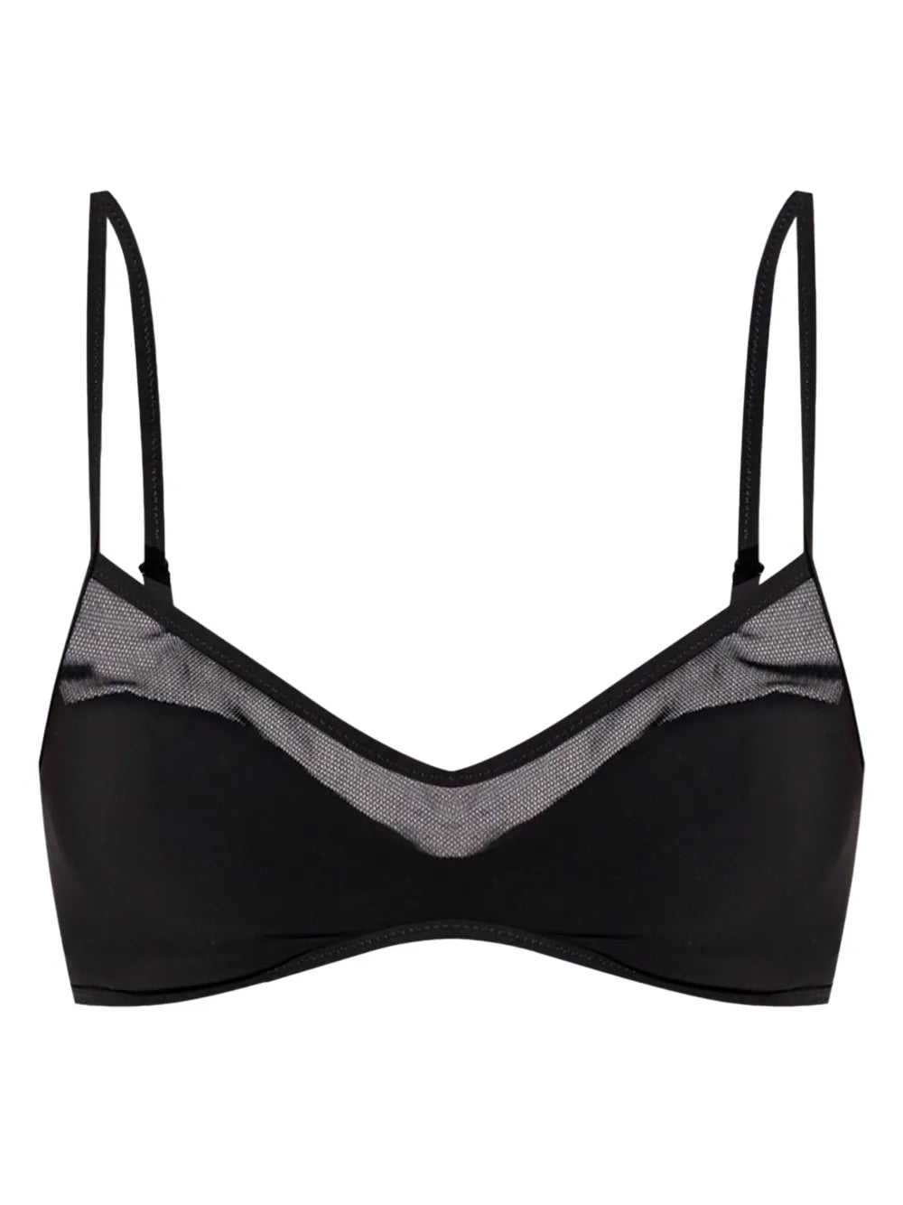 Sheer Panel Bikini Top