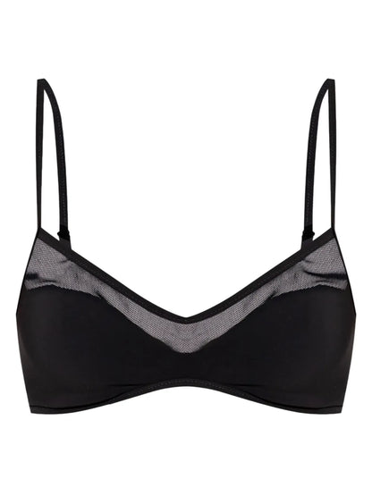 Sheer Panel Bikini Top