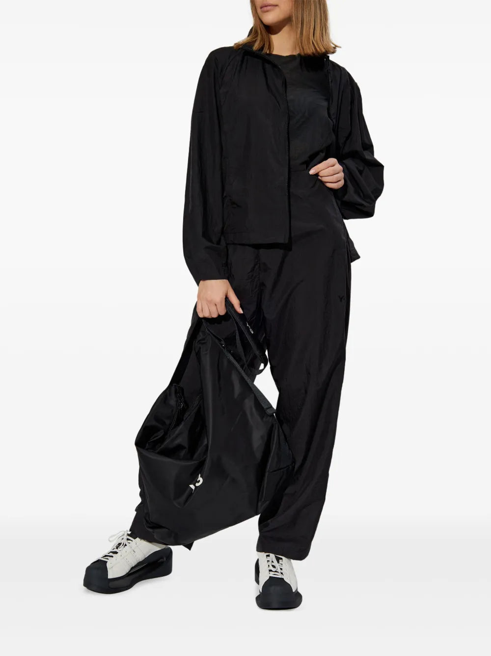 Wide-Leg Utility Trousers
