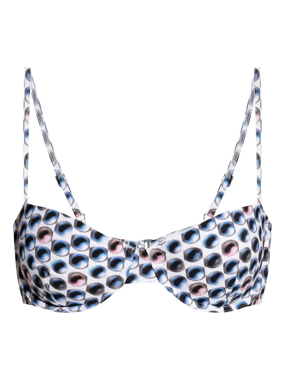 Eye-Print Bikini Top