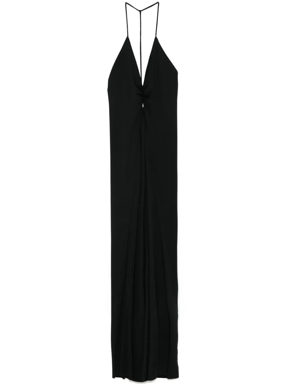 V-Neck Ruched Maxi Dress