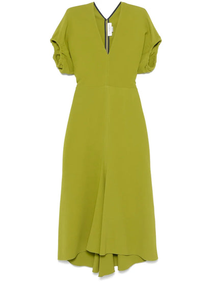 Crepe Midi Dress