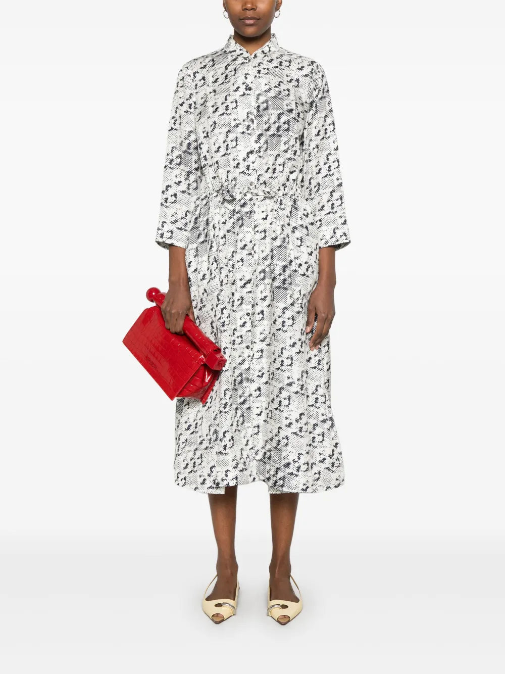 Printed Midi Dress