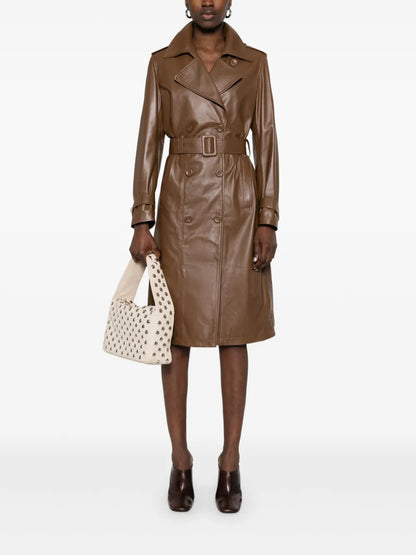 Leather Trench Coat