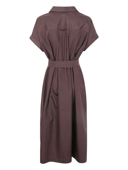 Poplin Midi Dress