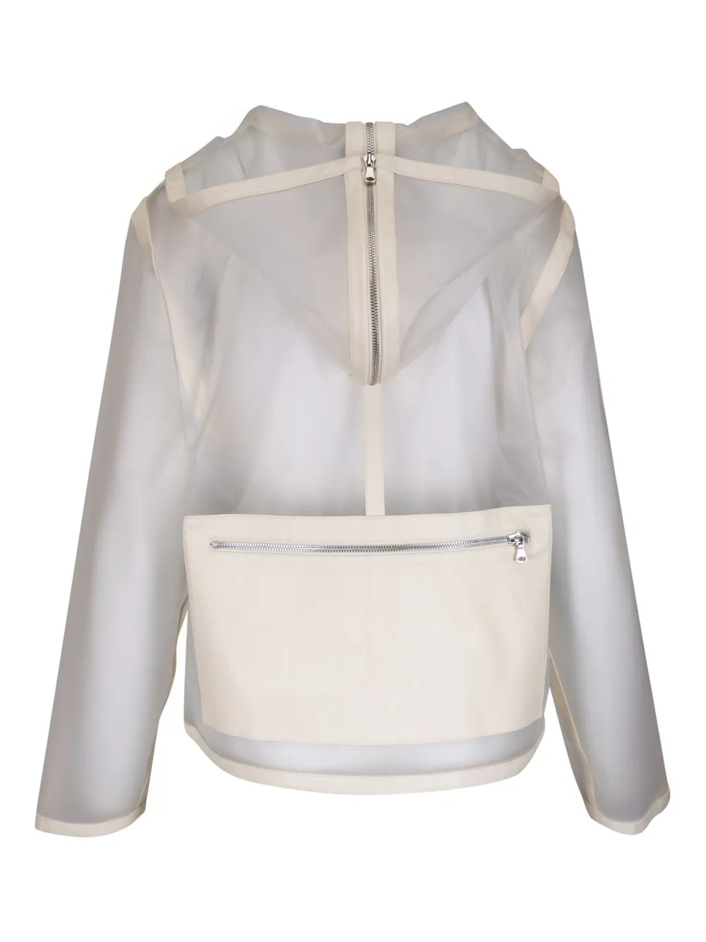 Piped Hoodie Leather Jacket