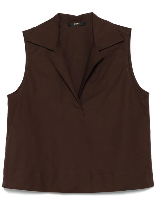 Poplin Sleeveless Top