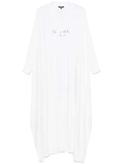 Logo-Print Maxi Dress
