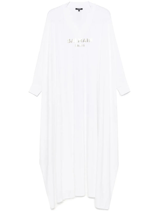 Logo-Print Maxi Dress