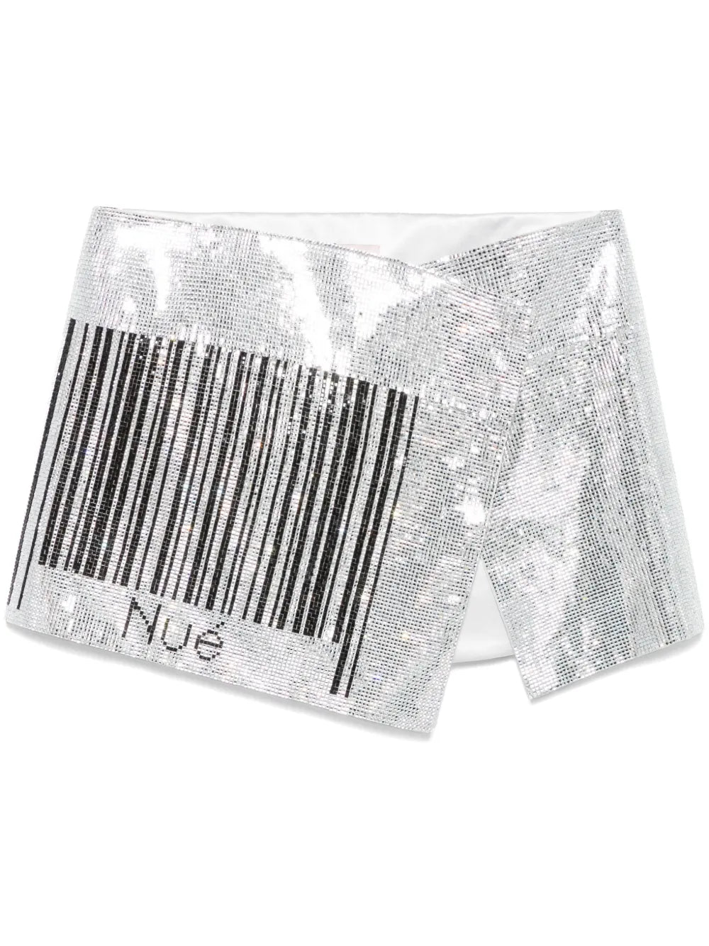 Barcode Mirror Mini Skirt